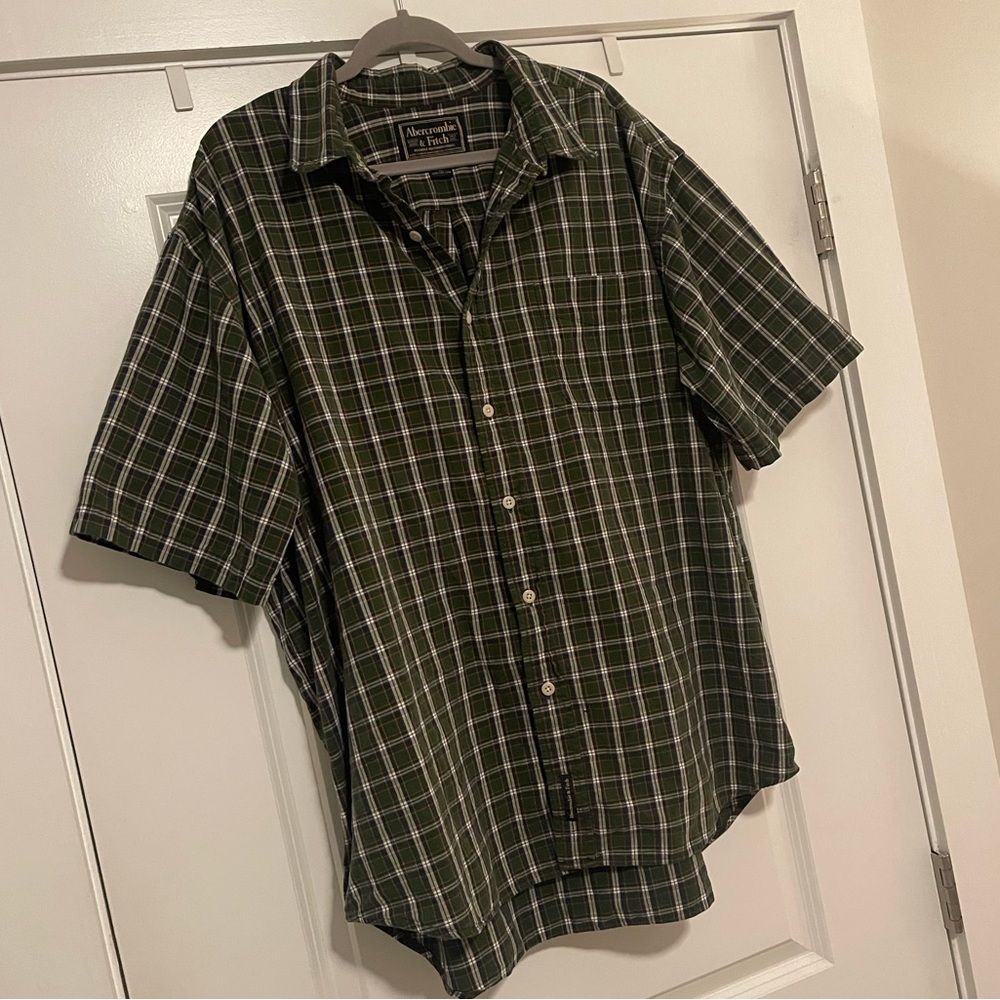 Vintage Abercrombie & Fitch Plaid Short Sleeve Button Down